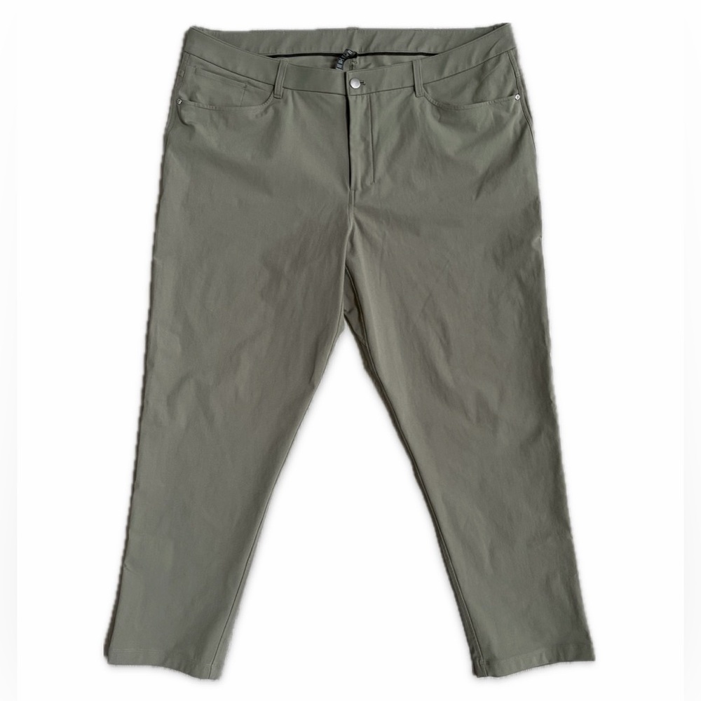 Lululemon ABC Classic Fit Pant Warpstreme Olive Green Men’s 42 x 30 Stretch